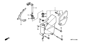 XL1000V Left crankcase cover /  water pump