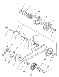 CY50R Сцепление