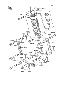 ZX400 Подвеска  /  амортизатор