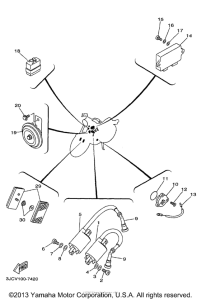 XV535J Электрика