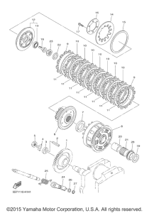 XVS950A Сцепление