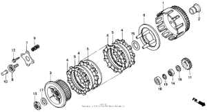 NX250 Сцепление