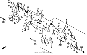 CX500 Передний суппорт