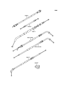 ZR400 Тросы управления