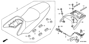 XL125V Seat / carrier