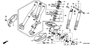 CN250 Передняя вилка
