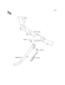 VN1600 Подножка