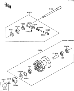 VN1500 Переднее колесо