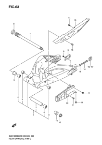 GSX1300BK Rear swingingarm