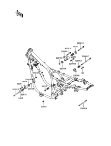 ZX400 Рама ,крепежные детали