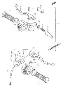 GN125 Рулевой переключатель