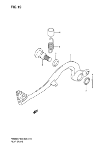 RM250 Передний суппорт