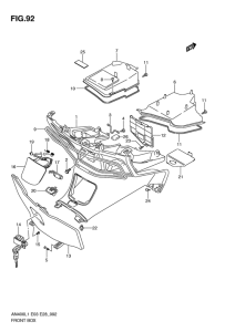 AN400 Багажник передний