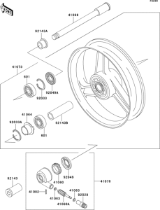 ZX1100 Переднее колесо