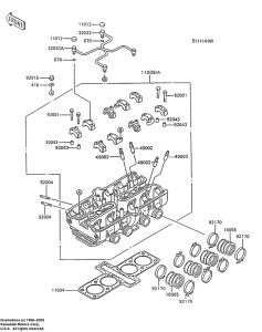ZX600 Головка цилиндров