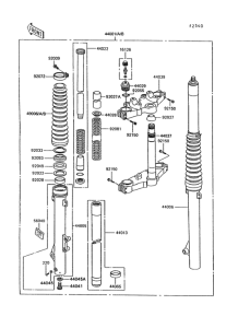 KL600 Передняя вилка