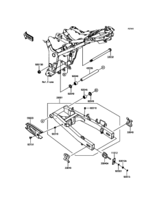 EX250 (ABS) スイングアーム