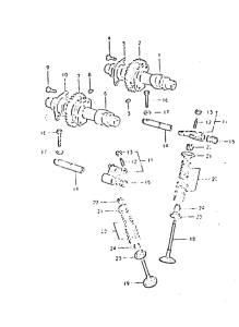GSX400 Распределительный вал-клапаны
