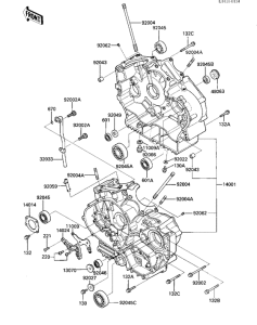 KZ1000 Картер двигателя