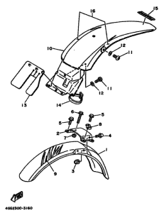 TY250Z TY250 Крыло