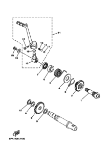 YZ85LW Стартер