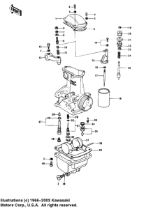 KZ1000 Детали карбюратора