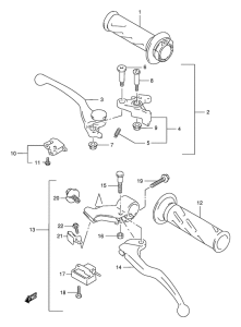 TL1000 Рулевой рычаг