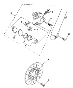 CY50R Freno delantero