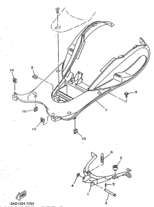 YN50R Stand. footrest