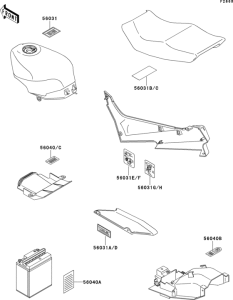 ZX600 Наклейки