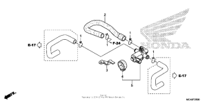 GL1800 (ABS) Клапан нагнетание воздуха