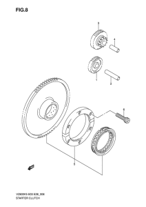 VZ800 Муфта стартера