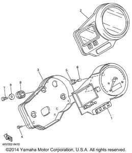 YZF-R1 Приборы