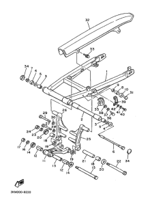 XJ600H (53KW) Hinterradschwinge