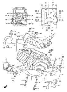 VL1500 Головка цилиндров