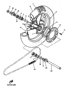 TT600S Переднее колесо