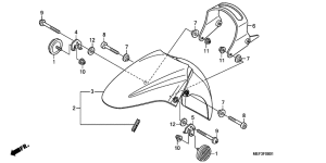 FJS400 (ABS) Переднее крыло