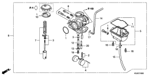 CRF80F Carburetor assy