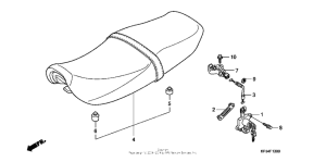 CB250 Сиденье