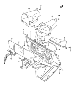 AN650 (ABS) Багажник передний