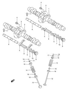 GSX-R400 Распределительный вал  /  клапана