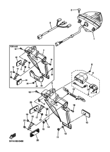YZF-R1 Taillight unit ass`y