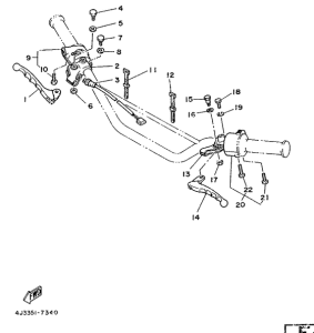 DT125MX Handle switch. lever