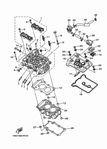 YZF-R25 シリンダヘツド