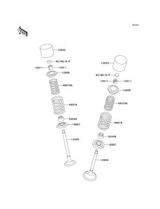 KLX300R Клапана