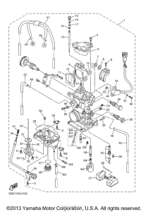 YZ250FP Карбюратор