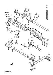 GSX550 Переключение передач