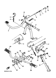V80N ｽﾀﾝﾄﾞ. ﾌｰﾄﾚｽﾄ 2