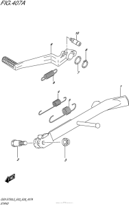 GSX-S750 Подножка