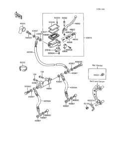 ZX600 Главный тормозной цилиндр